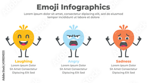 Stylish emoji cartoon character design