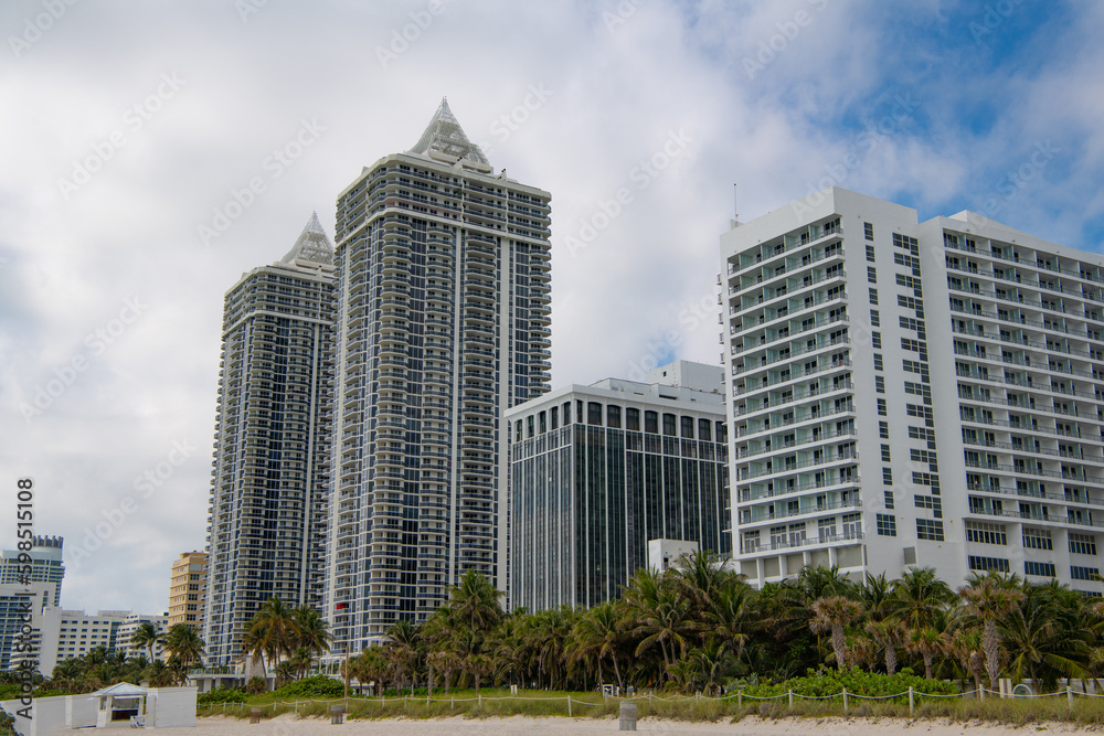 city photo of skyscraper architectural building. skyscraper architectural building in miami.