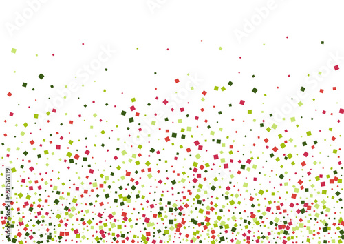 Multicolored Confetti Background White Vector. Circle Gift Template. Colorful Banner. Rainbow Polka Fun. Geometric Geometric Card.