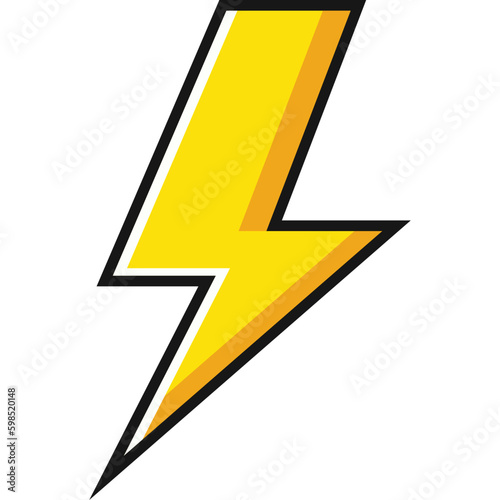 Comic Lightning Vector