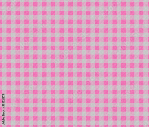 Pink and White Gingham Pattern