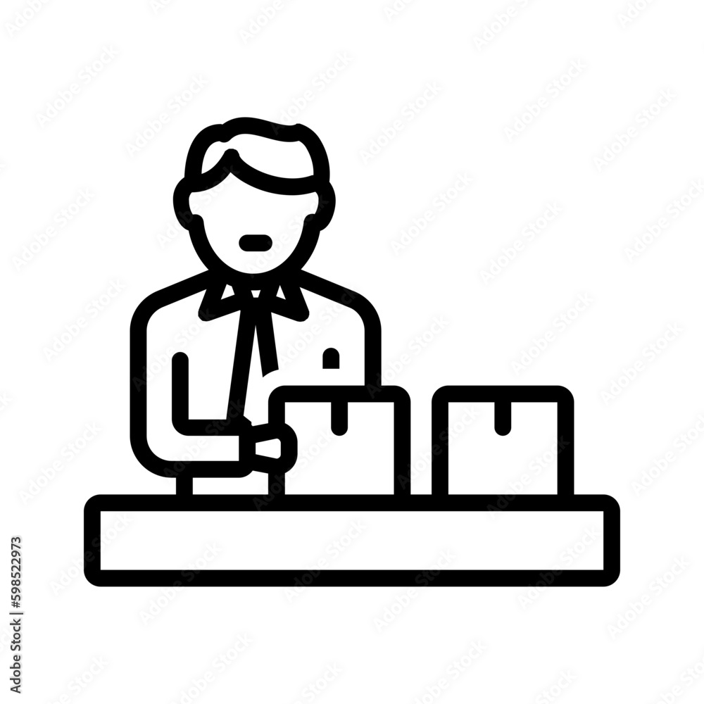 Black line icon for Demonstrate Black line icon for Demonstrate