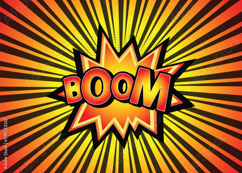 Boom comic book pop art vector