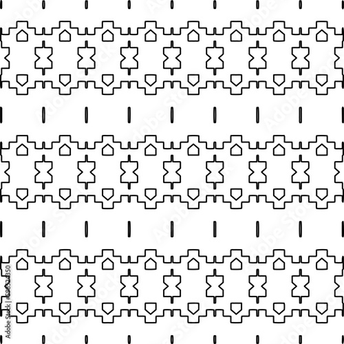 Repeating patterns of lines. Black and white pattern for web page, textures, card, poster, fabric, textile.