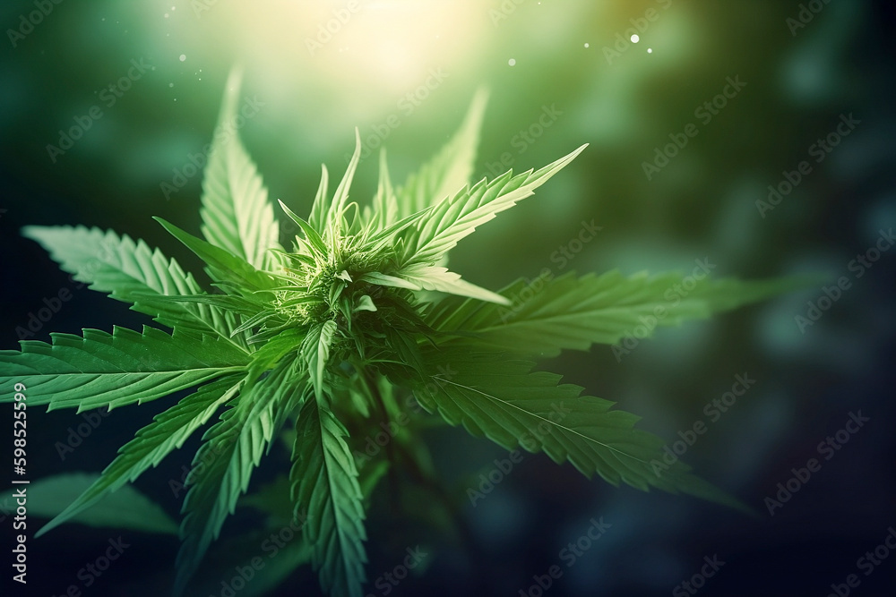 Medicine Marihuana, ganja background - ai