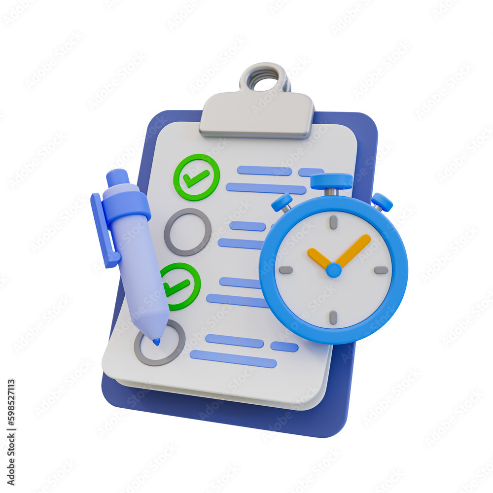 3d minimal fast working. having a quick job done. job deadline concept. clipboard with a stopwatch. transparent background. 3d illustration. 3d minimal fast working. having a quick job done. job deadline concept. clipboard with a stopwatch. transparent background. 3d illustration.