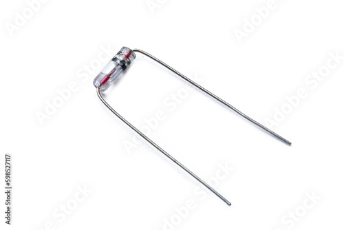 Germanium diode semiconductor close-up shot