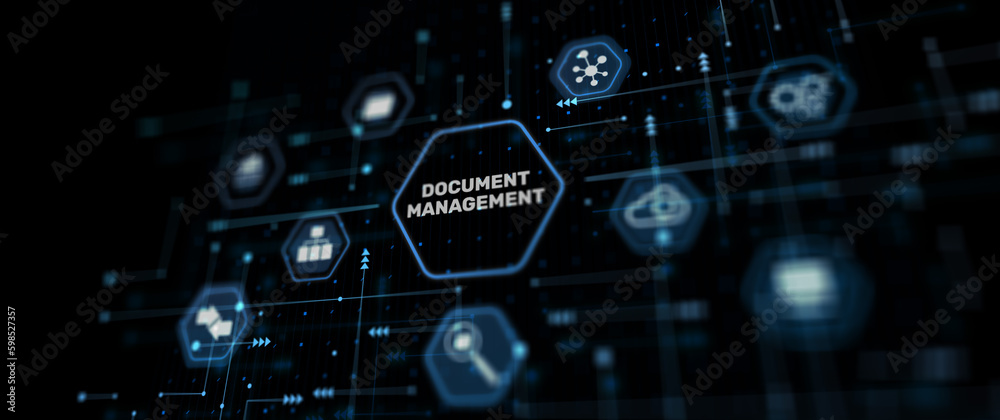 Online documentation database and document management system concept. Mixed Media Online documentation database and document management system concept. Mixed Media