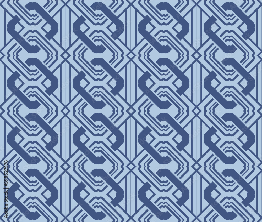 Japanese Square Diamond Chain Vector Seamless Pattern Japanese Square Diamond Chain Vector Seamless Pattern