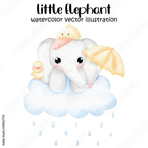 Cute elephants, elephant, elephant vector illustration