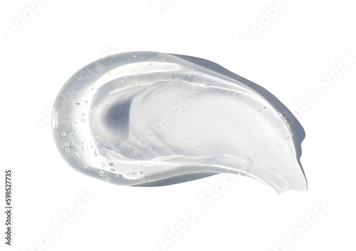 Photographie cosmetic smears cream gel texture on transparent background