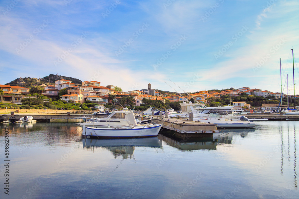View at the port and destination Porto Rotondo - Sardinia