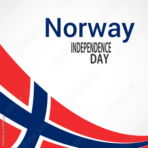 Independence day Norway. Vector background. National day.