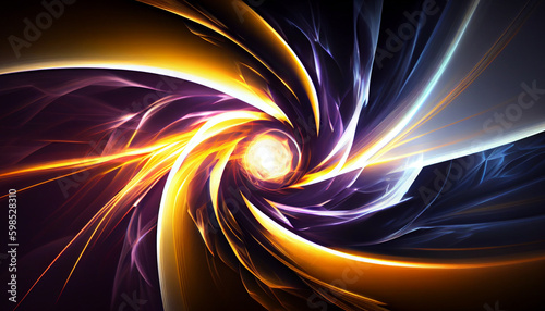 Generative AI, Cosmic Energy: A Futuristic and Bold Abstract Wallpaper Background