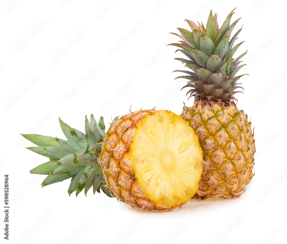 fresh pineapple isolated on white background fresh pineapple isolated on white background