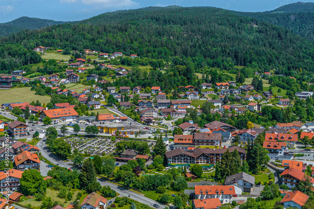Ausblick auf Bodenmais im Bayerischen Wald Ausblick auf Bodenmais im Bayerischen Wald