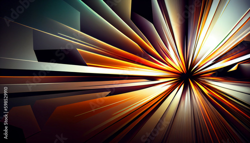 Generative AI, Radiant Abstraction: A Bold and Beautiful Wallpaper Background