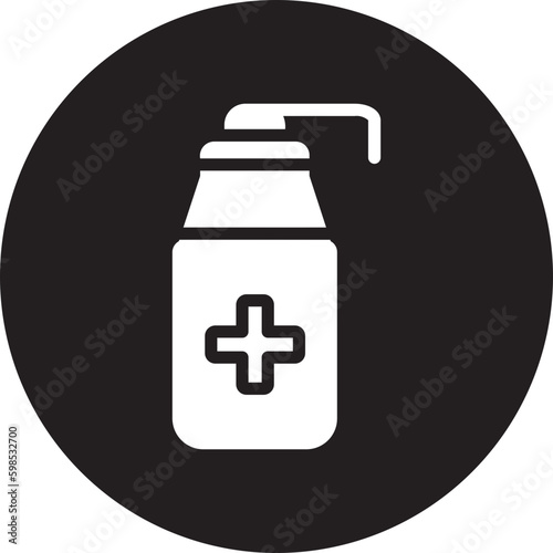 disinfectant glyph icon