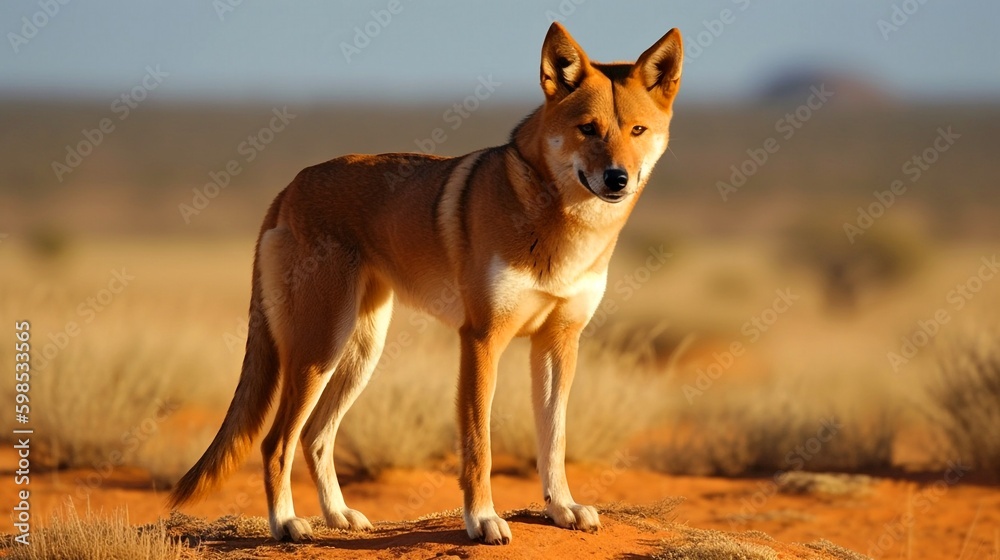 dingo in the savannah generative ai