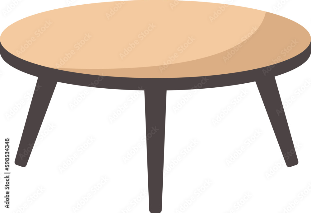 Isolated coffee table. Vector illustration. Isolated coffee table. Vector illustration.