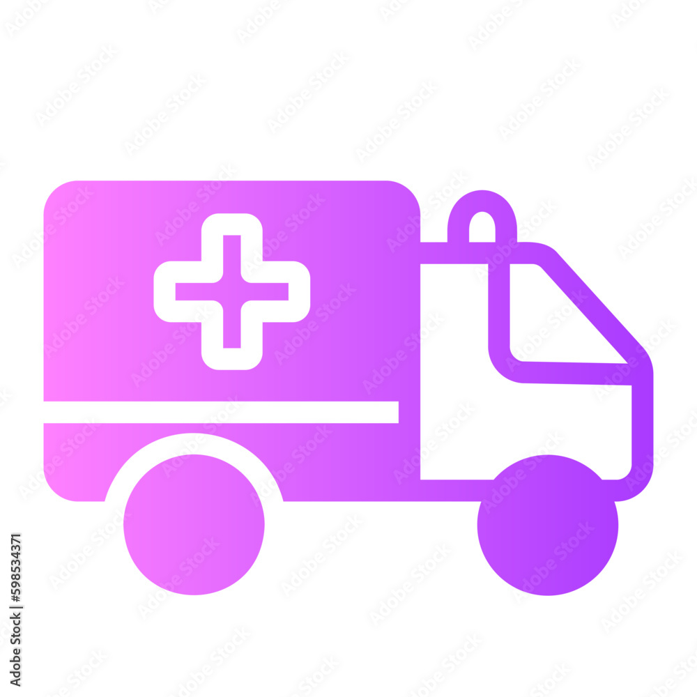 ambulance gradient icon ambulance gradient icon