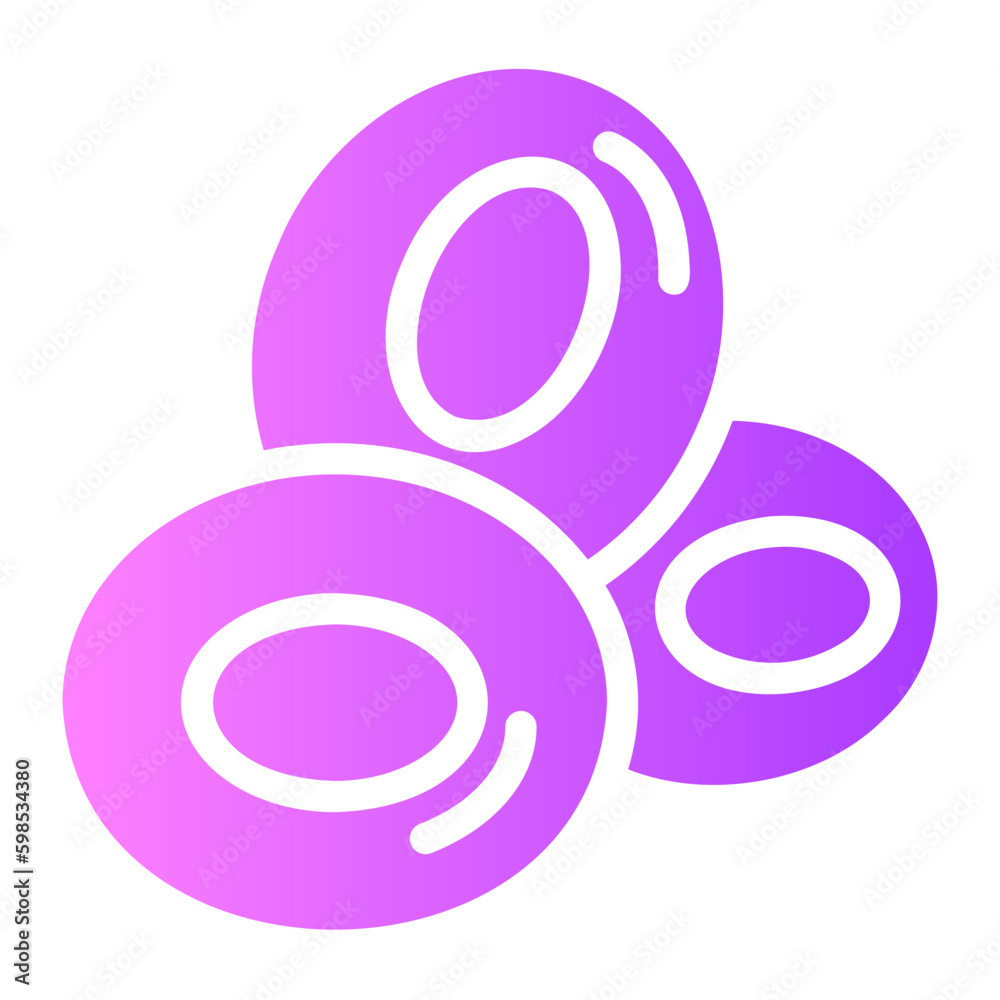 red blood cells gradient icon red blood cells gradient icon