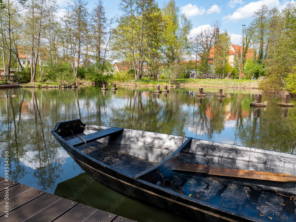 boat in the spree forest nature reserve