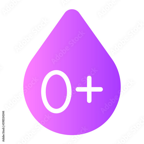 blood type gradient icon