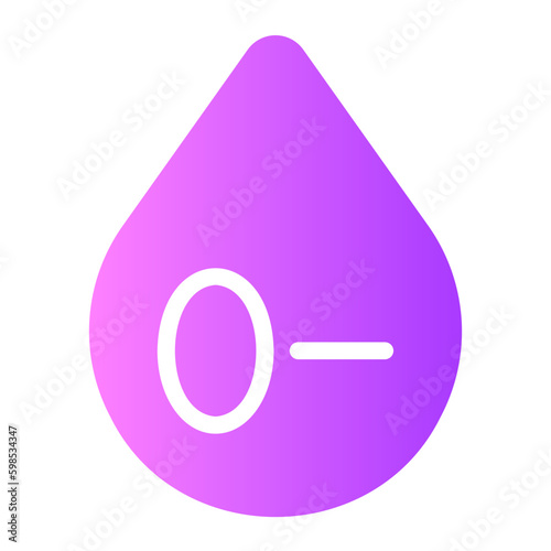 blood type gradient icon photo