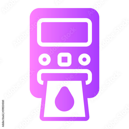 hemoglobin test meter gradient icon