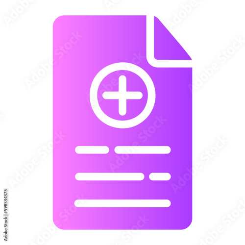 medical history gradient icon