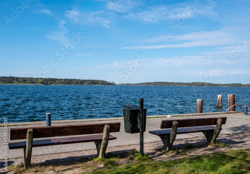 bench on the lake Mecklenburg Lake District © Animaflora PicsStock