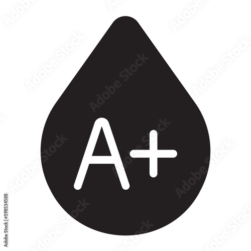 blood type a glyph icon
