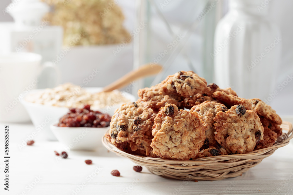 Oatmeal raisin cookies. Oatmeal raisin cookies.