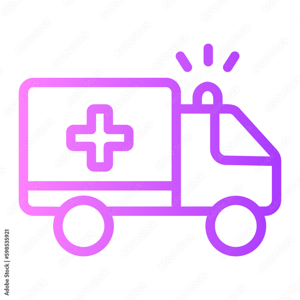 ambulance gradient icon ambulance gradient icon