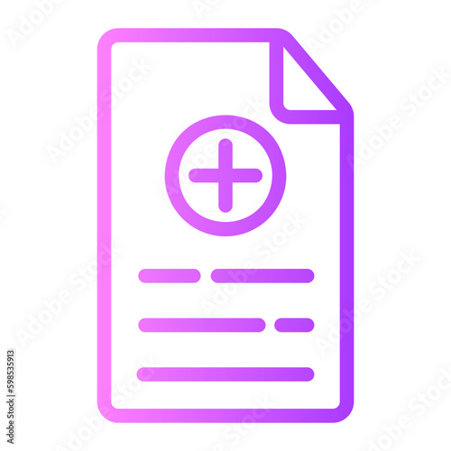 medical history gradient icon