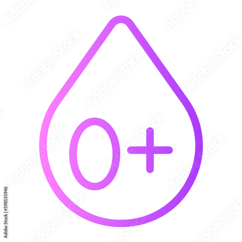 blood type gradient icon