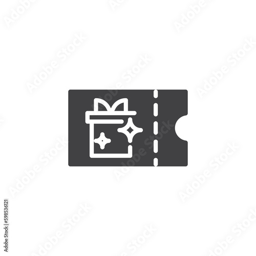 Gift Coupon vector icon