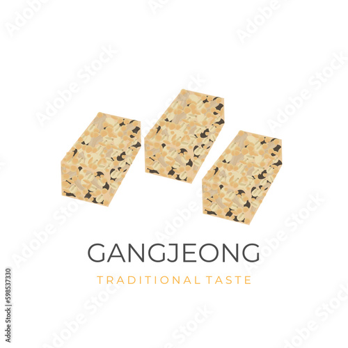 Gangjeong Yakgwa Cookie Illustration Logo photo
