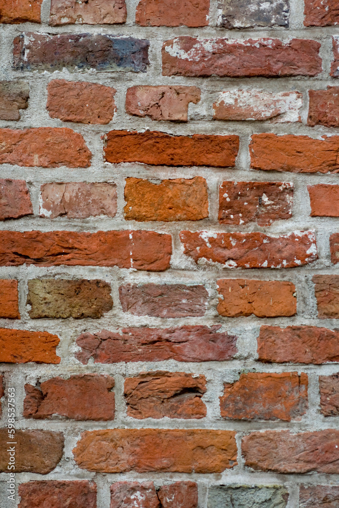Obraz premium background of old red brick wall