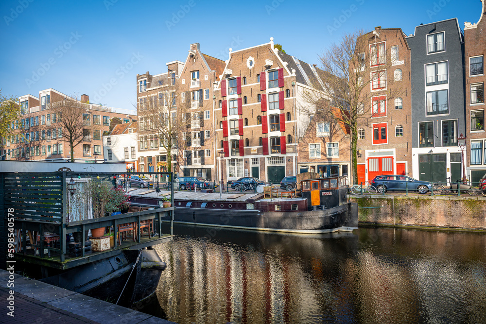Obraz premium Canals of Amsterdam. Amsterdam is the capital and most populous city of the Netherlands.