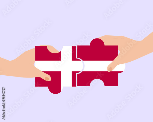 Solidarity and togetherness in Denmark, people helping each other, unity and help