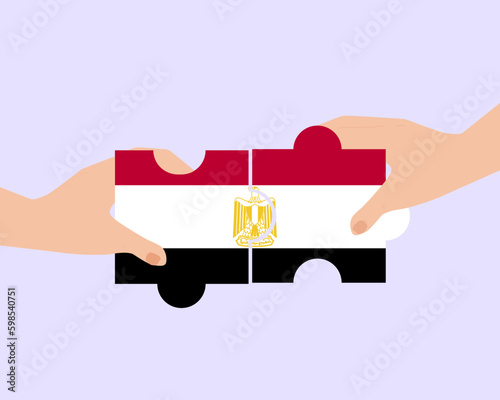 Solidarity and togetherness in Egypt, people helping each other, unity and help