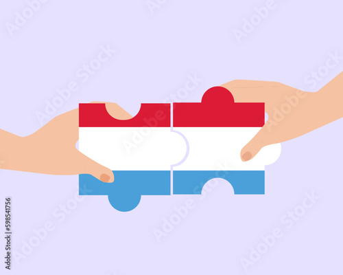 Solidarity and togetherness in Luxembourg, people helping each other, unity and help