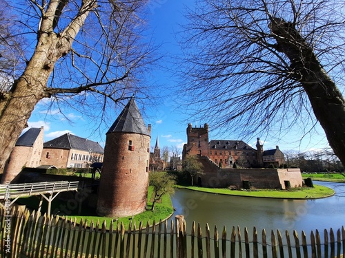 Huis Bergh castle in 's-Heerenberg, the Netherlands, on a sunny spring day