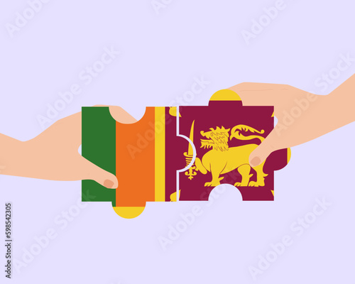 Solidarity and togetherness in Sri Lanka, people helping each other, unity and help