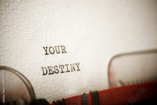 Φωτογραφία Your destiny text