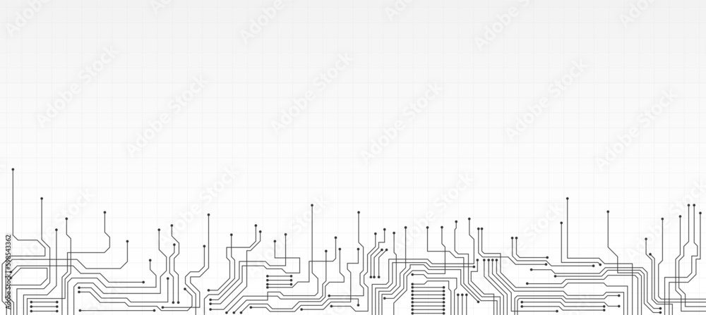 Obraz premium technology background with hi-tech digital data
