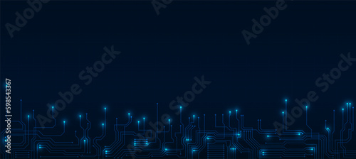 technology background with hi-tech digital data
