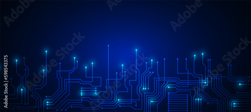 technology background with hi-tech digital data